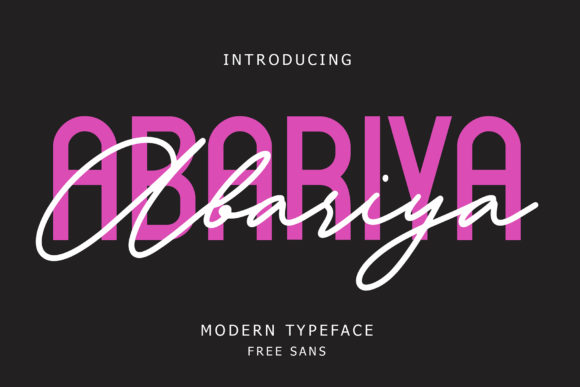 Abariya: A Modern Font Duo for Clear Campaign Messaging