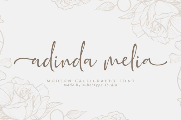 Adinda Melia: A Handwritten Font for Makers and Product Creators