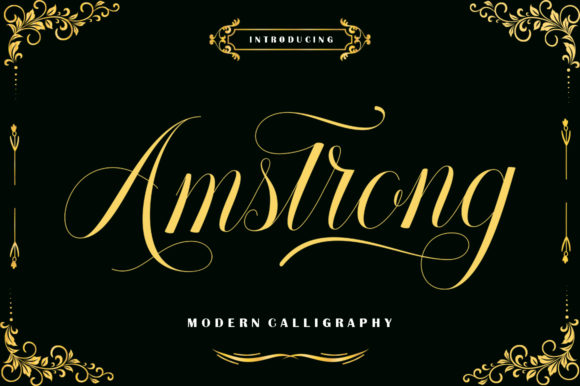 Amstrong: An Elegant Handwritten Font for Editorial Flow