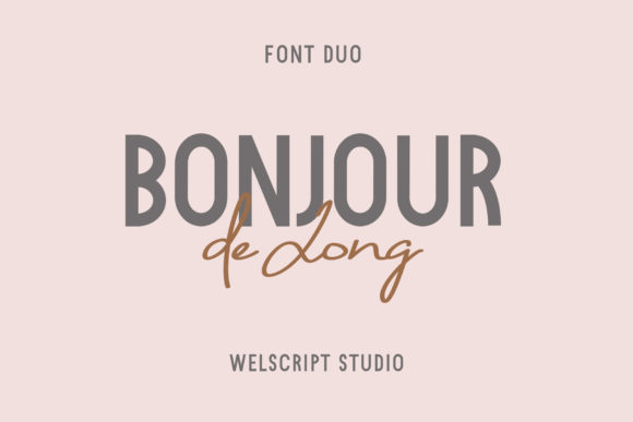 Bonjour De Jong: A Designer's Duo Font for Versatile Branding