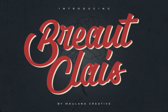 Breaut Clais: A Bold Handwritten Font for Editorial Design