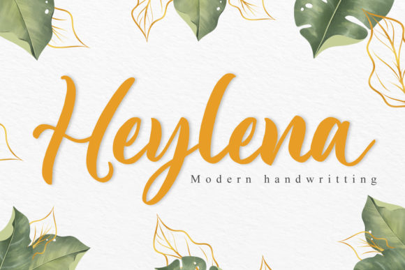 Heylena: A Designer’s Favorite Brushed Script Font for Craft Products