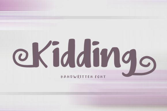 Kidding Font: A Sweet and Joyful Typeface for Editorial Design