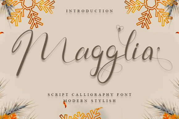 Magglia: A Stylish Script Font for Handmade Products