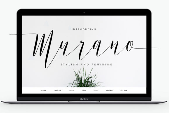 Murano: A Delicate Script Font for Elegant Business Branding