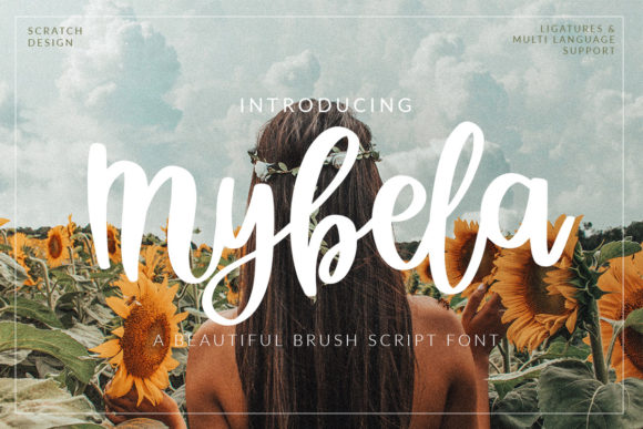 Mybela: A Casual Brush Script Font for Creative Product Makers