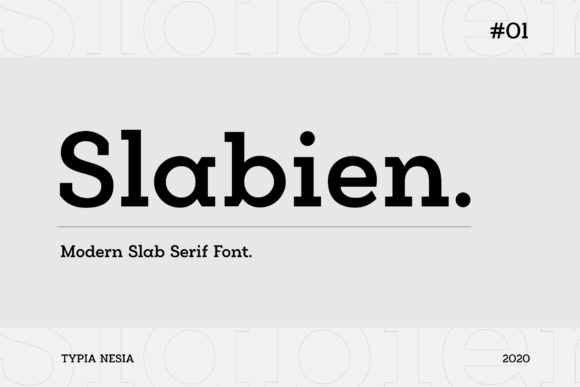Slabien: The Modern Font for Handmade Product Design