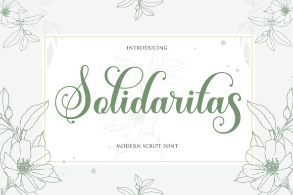Solidaritas: A Handwritten Font for Crafting Sweet Designs
