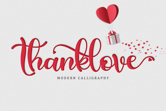 Thanklove: The Romantic Font for Handmade Makers
