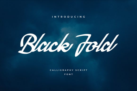 The Bold and Stylish Black Fold Paint Brush Script Font