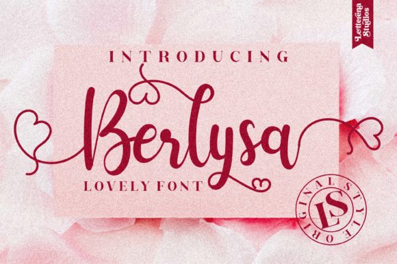 The Editorial Magic of Berlysa, a Romantic Handwritten Font