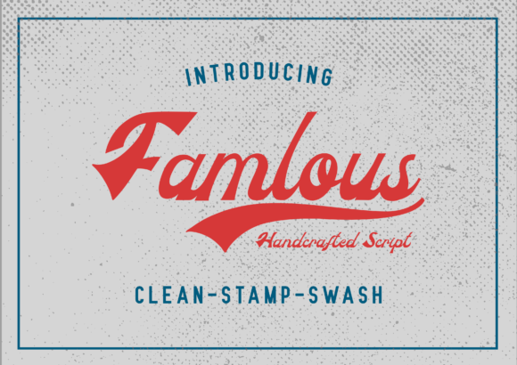 The Famlous Font: A Bold Handwritten Script for Creative Projects