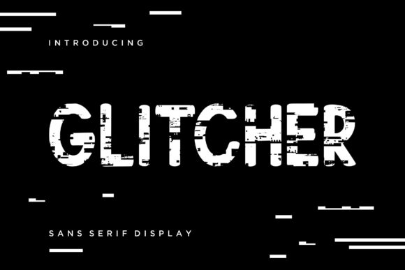 The Glitcher Font for Creative Editorial Design