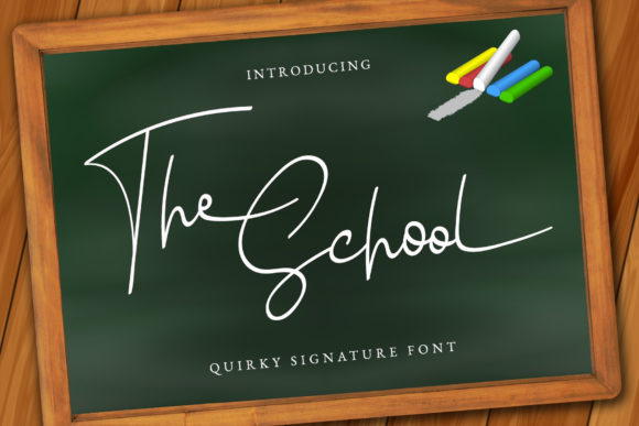 The School Script Font for Creative Product Design