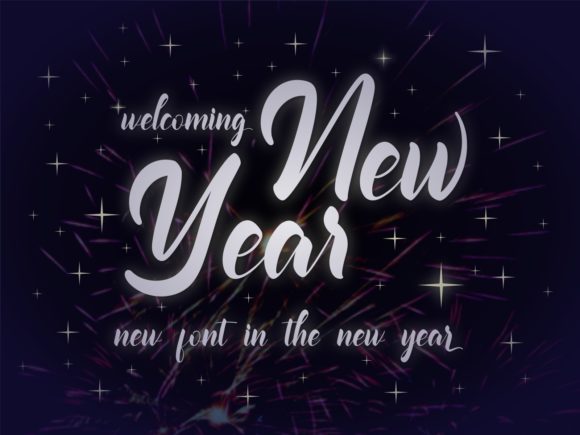 Welcoming New Year: A Handwritten Font for a Beautiful Brand